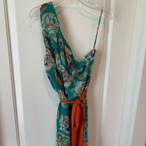 One shoulder summer/fall colors.